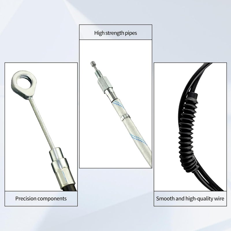 OuYi Motorcycle Clutch Cable Wire Steel Braided 55" 140cm Compatible with Harley Sportster XL883 1986-2013 XL1200 2004-2020 XL 883 1200 Stainless Cable Models - Image 5